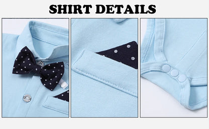 Baby Boy Clothes Christening Outfit Infant Baptism Easter Dedication White Suits Toddler Wedding Birthday Party Gift Set