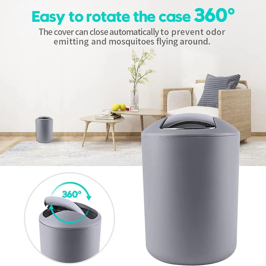 Bathroom Accessory Set,6 Piece Gift Set,Toothbrush Holder,Toothbrush Cup,Soap Dispenser,Soap Dish,Toilet Brush Holder,Trash Can