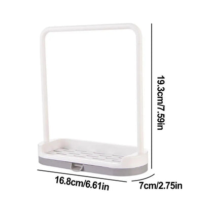 Kitchen Sink Storage Rack Dish Cloth Hanger Towel Organizer Holders Sponge Drain Shelf with Drain Tray household Gadgets