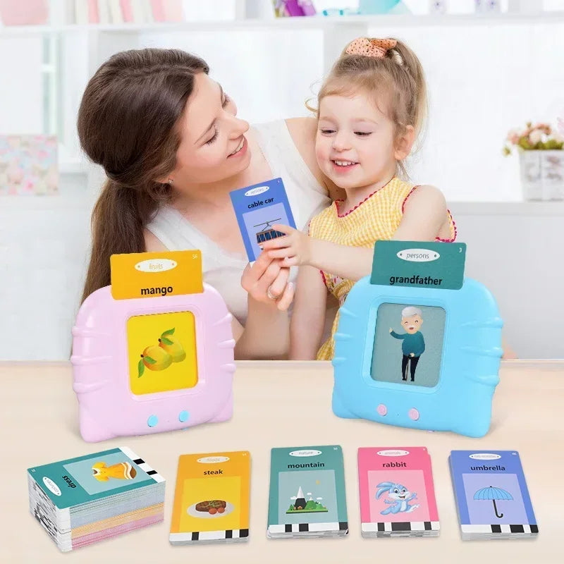 Kids Learn English Toys Early Intelligent Education Audio Electronic Book Flash Card Reading Machine For Toddlers Reading Gadget