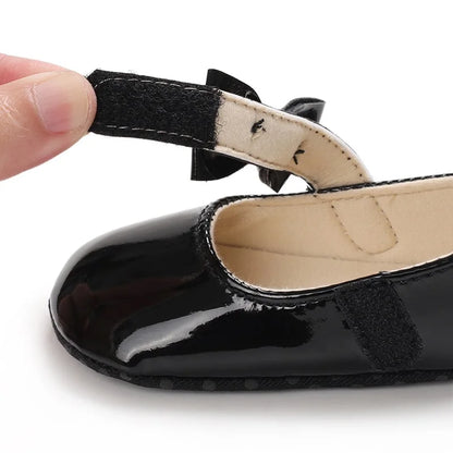 Black British Retro Princess Shoes For Spring And Autumn 0-18 Months Baby Shoes With Soft Soles And Non Slip Baby Walking Shoes