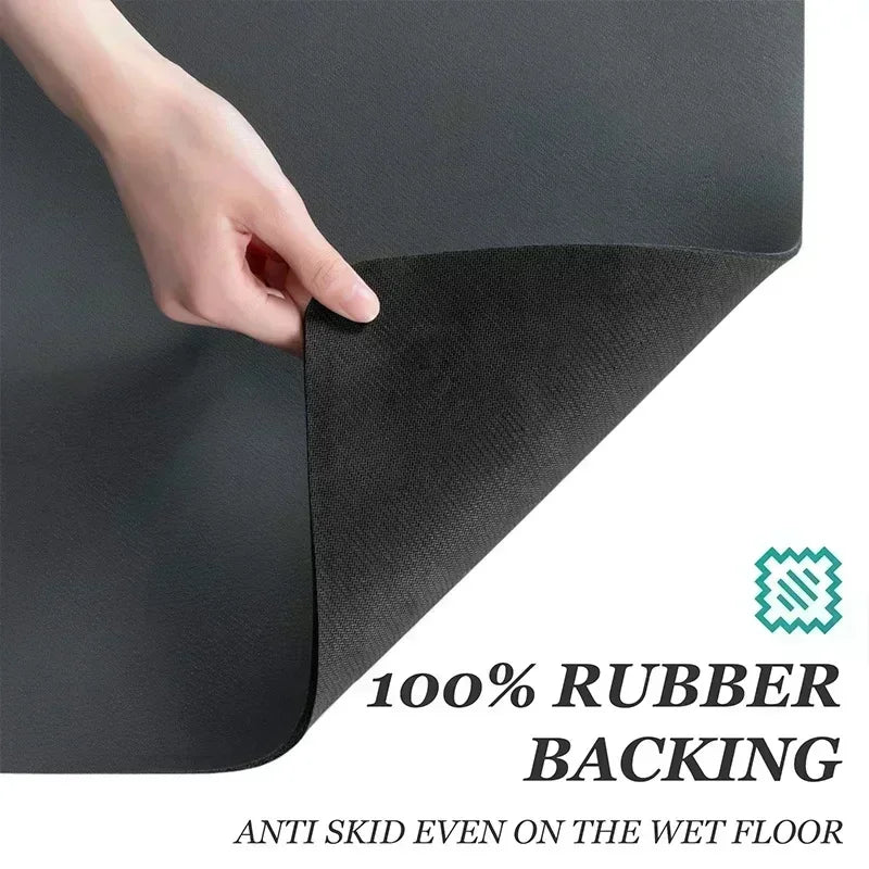 Bathroom Rugs Soft Diatomaceous Earth Floor Mat Super Absorbent Toilet Carpet Door Foot Mats Bath Non-slip Rubber Shower Rug Pad