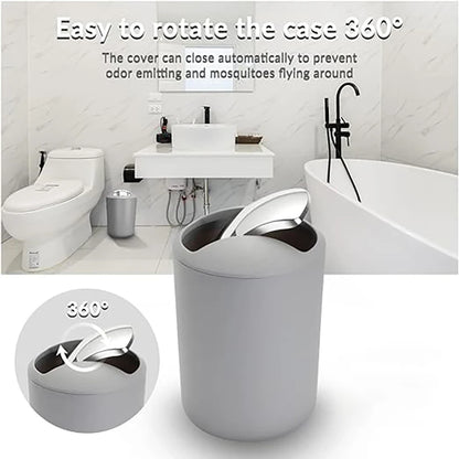 Bathroom Accessory Set,6 Piece Gift Set,Toothbrush Holder,Toothbrush Cup,Soap Dispenser,Soap Dish,Toilet Brush Holder,Trash Can