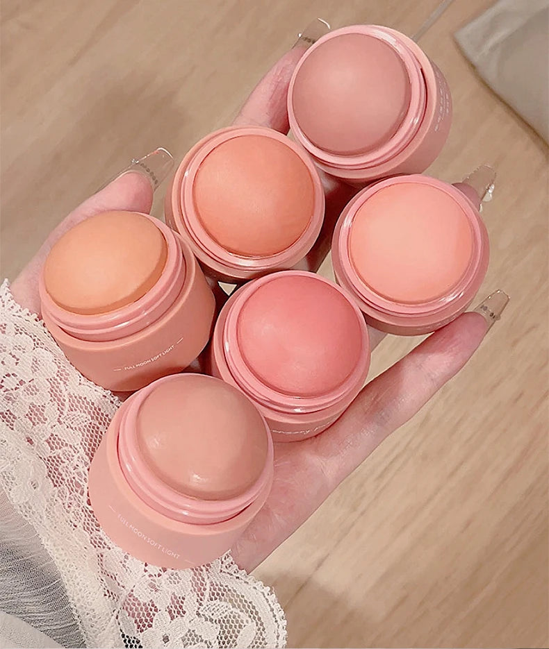 6 colors Waterproof Blush Cream - Long-Lasting, Multi-Use Makeup for Women