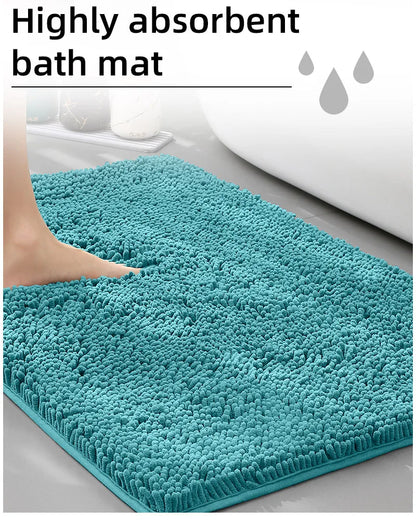 Bathroom mat chenille absorbent carpet bathroom bathtub room living room door bathroom absorbent pad