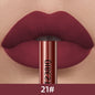 QIBEST 24 Colors Liquid Lipstick Ultra Matte Velvet Long Lasting Women Beauty Red Nonstick Cup Waterproof Lip Gloss Nude Makeup