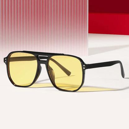 Double Bridge Aviator Sunglasses for Women Men Casual Fashion Anti Glare Sun Shades for Driving Beach Travel Fashion Eyewear