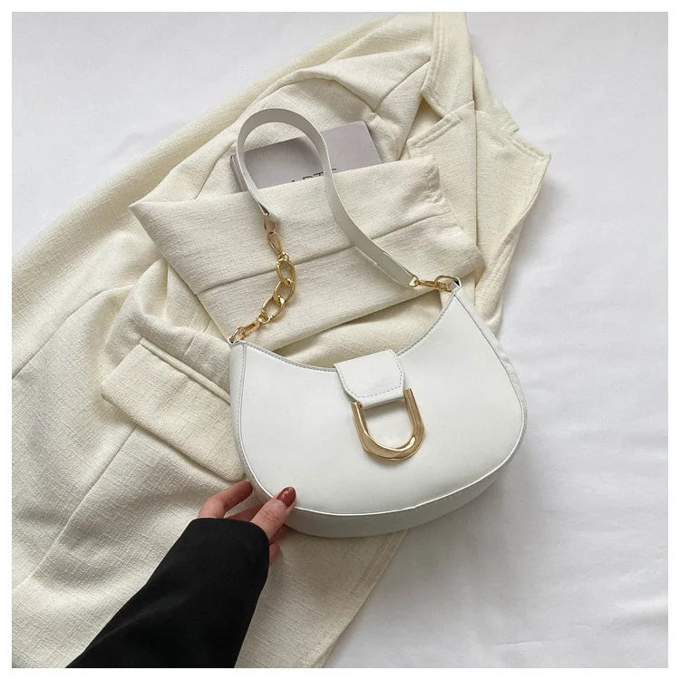 Trendy Pu Leather Shoulder Bag for Women Stylish Underarm Purse with Zipper Closure, Elegant Design Perfect for Everyday Use