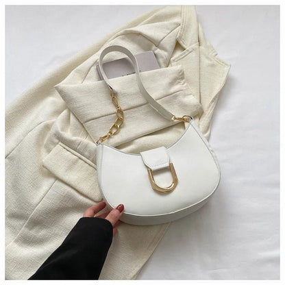 Trendy Pu Leather Shoulder Bag for Women Stylish Underarm Purse with Zipper Closure, Elegant Design Perfect for Everyday Use