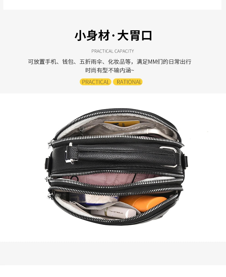 Women Small Purses and Handbags PU Leather Solid Color Zipper Shoulder Bag Cross Body Bags Small Wallets Short Handle Bag
