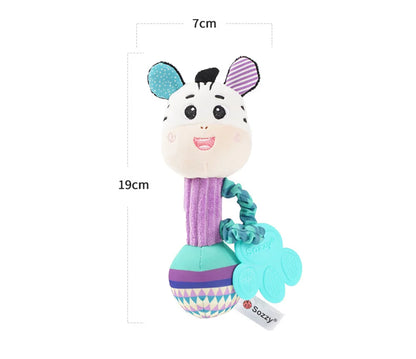 Baby Rattles Soft Hand Grab Sensory Shaker Teething Toys for BabiesSensory Plush Animal Toys for 0 12 Months Newborn Toys Gifts