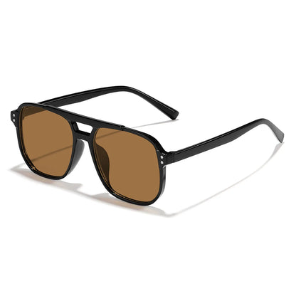 Double Bridge Aviator Sunglasses for Women Men Casual Fashion Anti Glare Sun Shades for Driving Beach Travel Fashion Eyewear