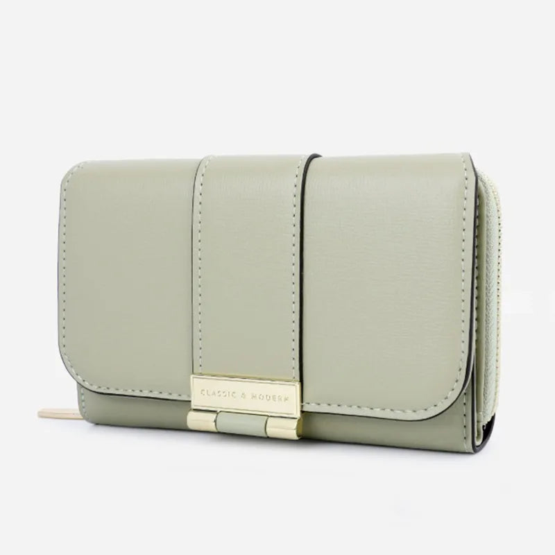 Women Wallets And Purses Vintage  PU Leather Wallet Female Clutch Purse Hasp Phone Bag Girls Card Bags