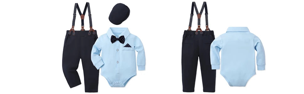 Baby Boy Clothes Christening Outfit Infant Baptism Easter Dedication White Suits Toddler Wedding Birthday Party Gift Set