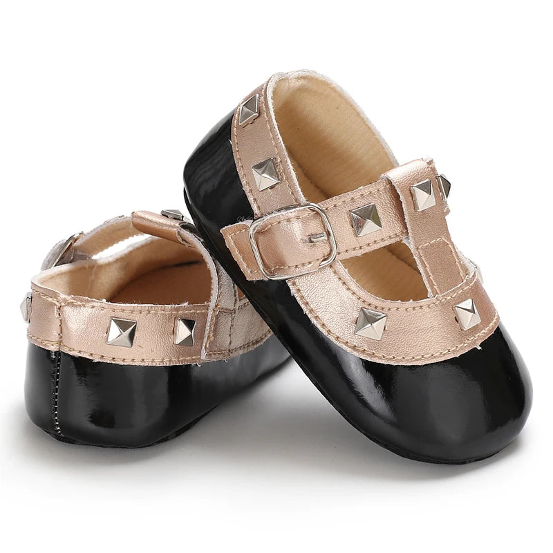 Black British Retro Princess Shoes For Spring And Autumn 0-18 Months Baby Shoes With Soft Soles And Non Slip Baby Walking Shoes