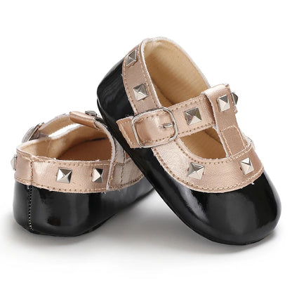 Black British Retro Princess Shoes For Spring And Autumn 0-18 Months Baby Shoes With Soft Soles And Non Slip Baby Walking Shoes