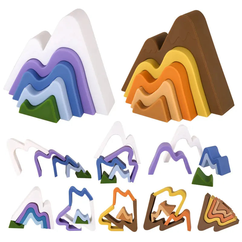 New Children's Toys Colorful Baby Learning Educational Building Blocks Stacking Toys For Kids Toddler Early Educational Toy