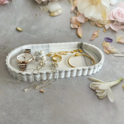 Bathroom Vanity Storage Tray Countertop Soap Scented Candles Small Plants Tray Dressing Table for Kitchen Sink Organization