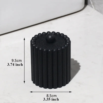 Bathroom accessories and toiletries include lotion bottles, swab boxes and trays, which are available in a variety of colors.