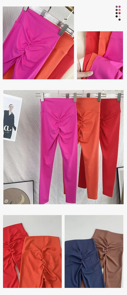 Yoga Leggings Women Fitness Leggings Running Cycling Pants Breathable Sports Leggings High Waist Summer Workout Gym Clothing👖👖