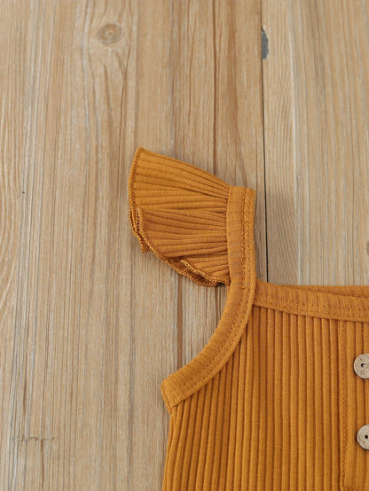 Summer Newborn Baby Girl Clothes Set  Sleeveless  Bodysuit  Printed Shorts  3pcs Clothing Suit Baby Girl Clothes For 0-1Years