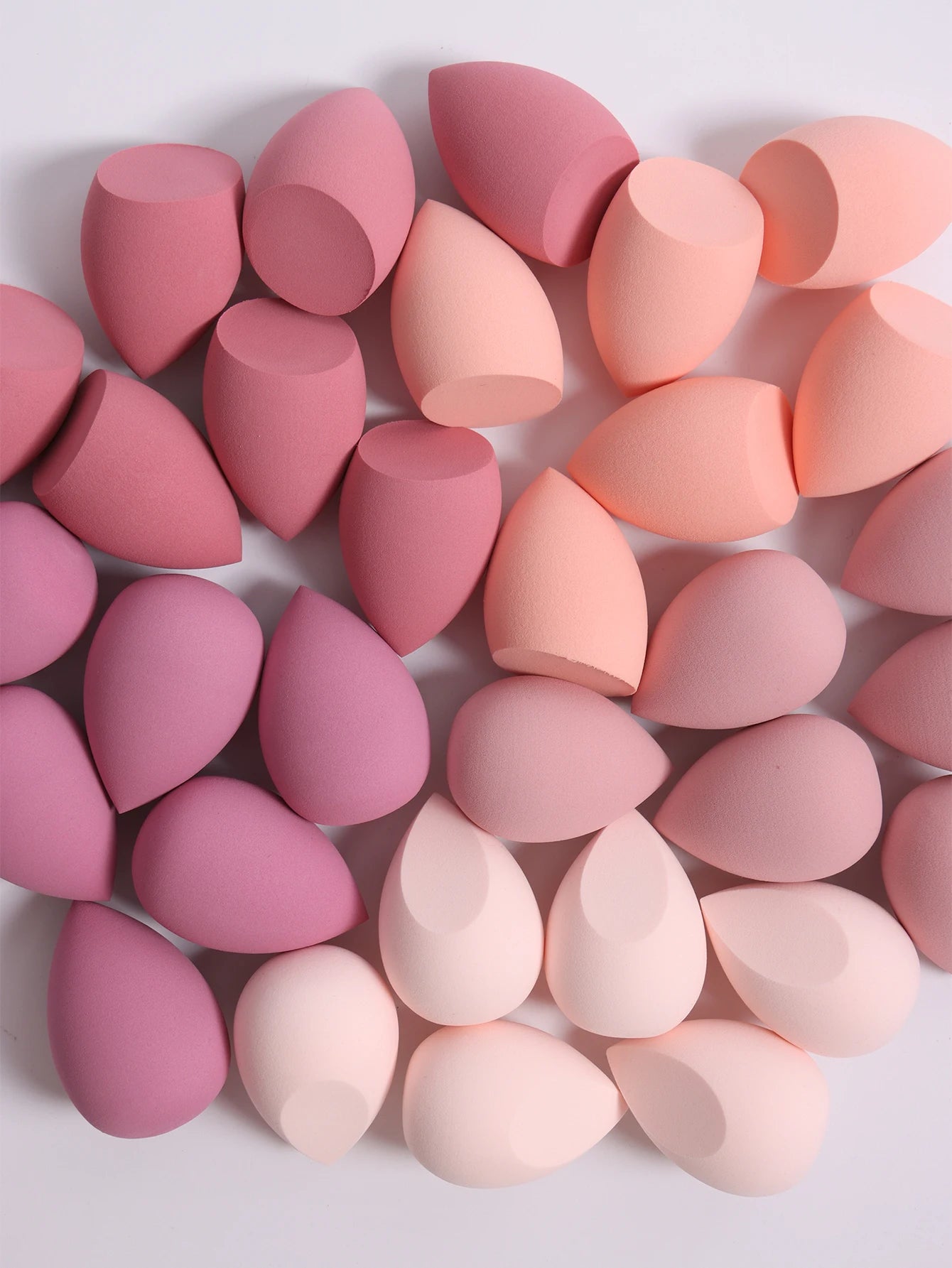 25 Beauty Eggs (Makeup Sponges), Foundation Make-Up Mixed Beauty Sponges, Liquid, Cream and Powder Flawless, Multi-Color Makeup