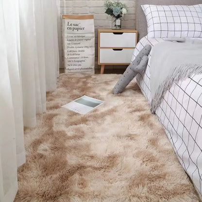 VIKAMA Long Pile Soft Carpet Living Room Bedroom Bedside Non Slip Skin Friendly Carpet Ins Nordic Style Home Decor Carpet
