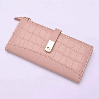 Cute PU Leather Women Purse Wallets Rectangle Large Capacity PU Coin Purse Casual Phone Bag Money Bag Girl Birthday Gifts