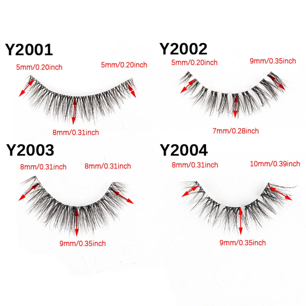Fake Eyelashes 3/10 Pairs Natural Long 3D Mink Lashes Curly Eyelash Extension Makeup faux Cils Handmade False Lashes maquiagem