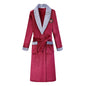 Plus Size Thick Flannel Men Robe Kimono Bathrobe Gown Coral Fleece Sleepwear Home Clothes Autumn Winter Nightwear Lounge Wear