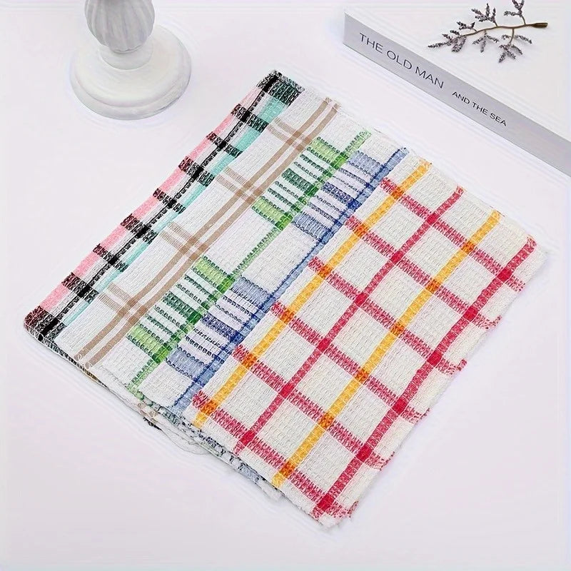 10pcs Dish Towels Featuring a Nest Design. They Dry Rapidly, Possess Excellent Water Absorption, Are Suitable for Hand Washing