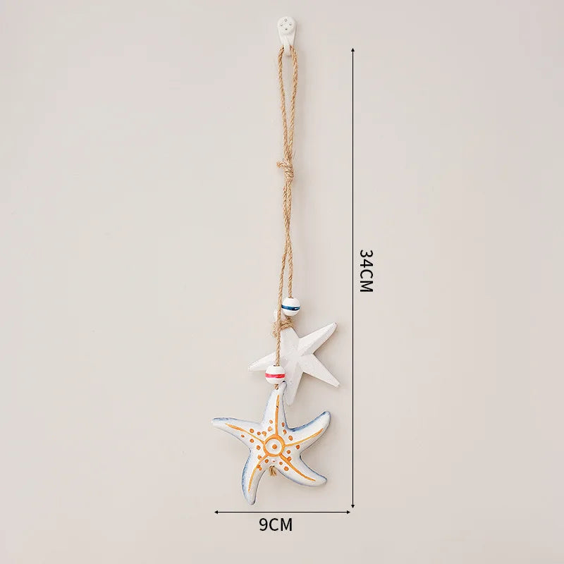 Seahorse/Fish/Star for Nautical Home Decoration Wall Hanging Ornament Statue Beach Theme Decor