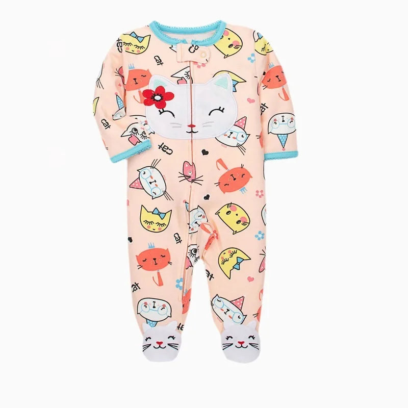 Baby Boy Girl Clothes Newborn Infant Baby Romper 100% Cotton Long-Sleeve Style Toddler Kids Jumpsuit Children's Pajamas