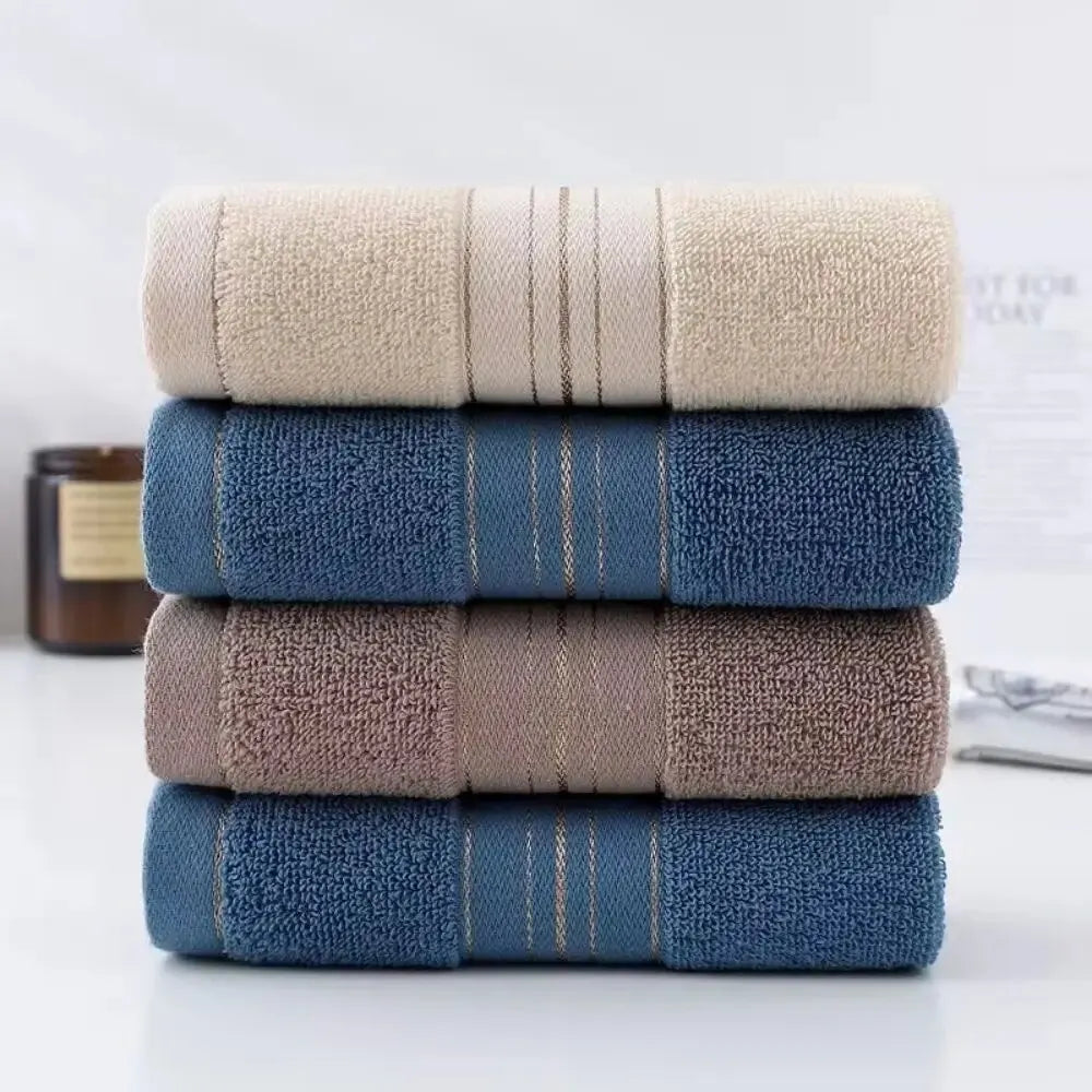 1 Thick Cotton Bathroom Face Towel for Household Couples 75x35cm