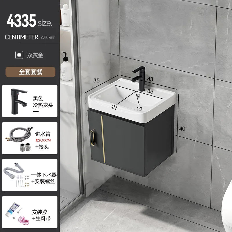 Bathroom Cabinet  Combination Bathroom Household Wash Basin Cabinet Bathroom Wash Basin