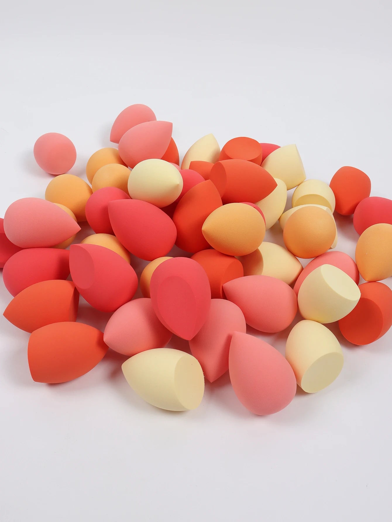 25 Beauty Eggs (Makeup Sponges), Foundation Make-Up Mixed Beauty Sponges, Liquid, Cream and Powder Flawless, Multi-Color Makeup