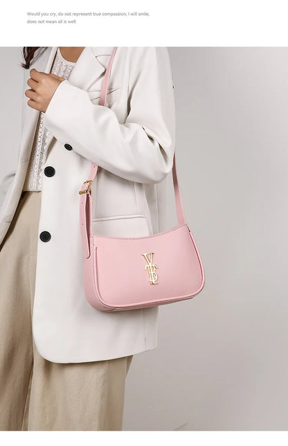 Luxury Underarm Bag for Women, Minimalist Designer Shoulder Purse, Fashionable Crossbody Bag, High-End Aesthetic & Versatile