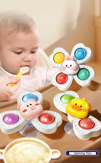 Baby Sucker Spinning Toys Children Bath Montessori Education Rotating 3 Years Bathroom Toys for Toddler Infant Toys for Baby