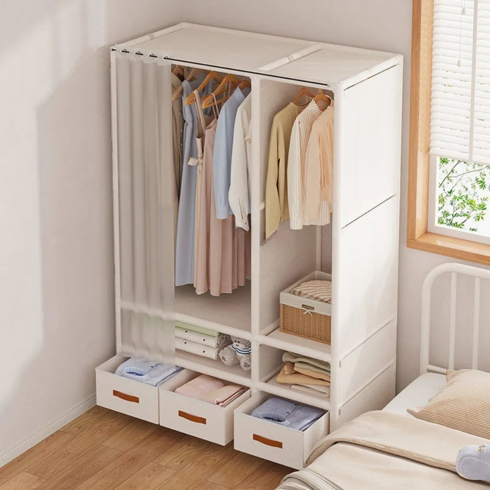 Floor-Standing Simple Wardrobes Home Large Capacity Durable Clothes Cabinet Dustproof And Economical Wardrobe Bedroom Furniture