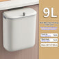 Bathroom Trash Can Wall Mounted Hanging Trash Bin With Lid Waterproof Narrow Seam Rubbish Bin Toilet Waste Garbage Bin 7/9L