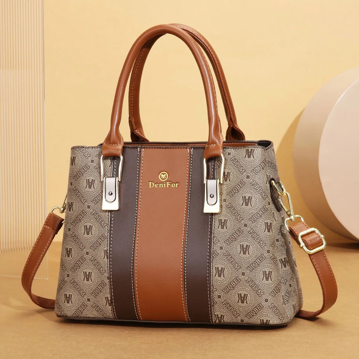 Women Purses and Handbags Top Handle Bags PU Leather Satchel Tote Lady Shoulder Messenger Bag For Work Commuting