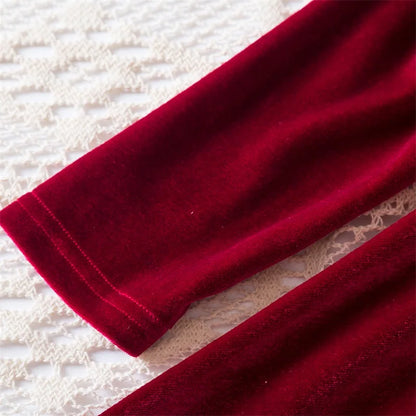 Elegant New Girl Embroidery Flower Girl Dresses for Wedding Autumn Winter Long Sleeve Princess Birthday Party Clothing 3-8Yrs