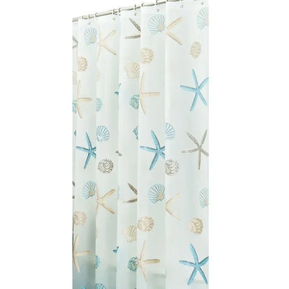 180*200cm Bathroom Curtain Waterproof Shower Curtain with 12 Curtain Hooks and Rings Shower Curtain Set