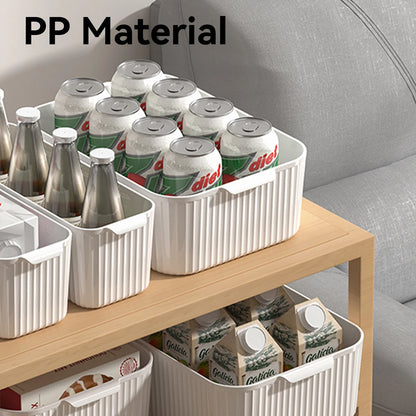 WORTHBUY Bathroom Storage Box Makeup Organizer Plastic Desktop Cosmetics Organizer Multifunctional Toiletries Storage Basket