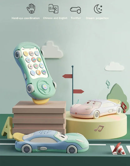 Kids Mobile Phone for Toddlers 0-12 Months Kids Learning Toys Educational Montessori Musical Toys for Kids 2 to 4 Years Old Girl