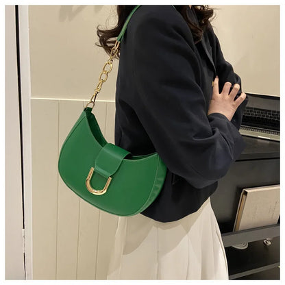 Trendy Pu Leather Shoulder Bag for Women Stylish Underarm Purse with Zipper Closure, Elegant Design Perfect for Everyday Use