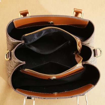 Women Purses and Handbags Top Handle Bags PU Leather Satchel Tote Lady Shoulder Messenger Bag For Work Commuting