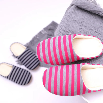 Home Slippers For Women Men Soft House Winter Indoor Light Comfort Floor Shoes Female Male Silence Slides Bedroom Japanese Style