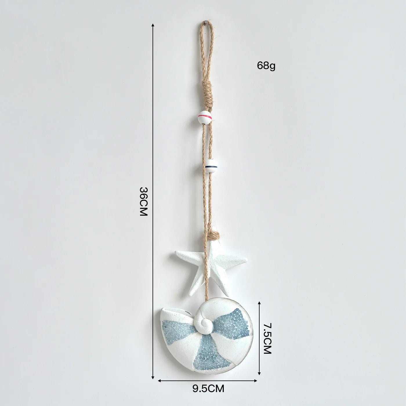 Seahorse/Fish/Star for Nautical Home Decoration Wall Hanging Ornament Statue Beach Theme Decor