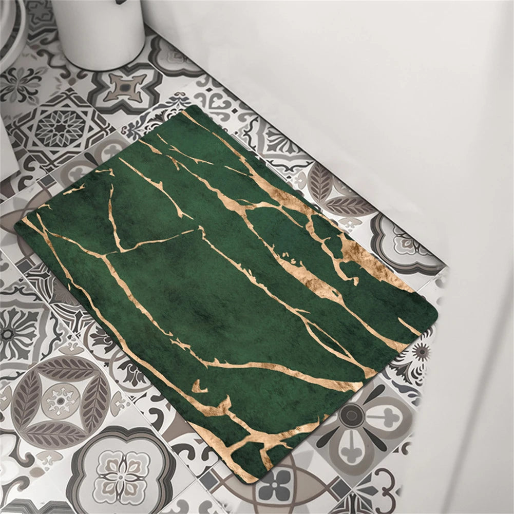 60x40CM Bathroom Rugs Washable Bath Mat Diatomite Stone PU Floor Mat Non Slip Quick Dry Pad Multi-Purpose Doormat Bathroom Acces